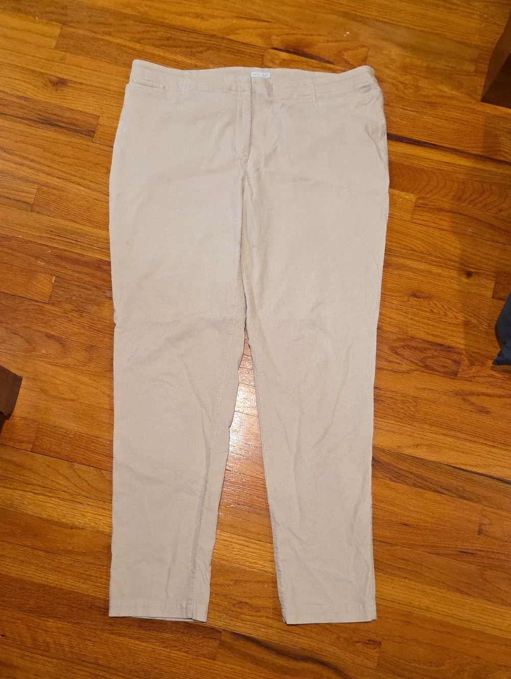 Jjill Women's Corduroy Straight-Leg Pants Cream Size 18 Tall